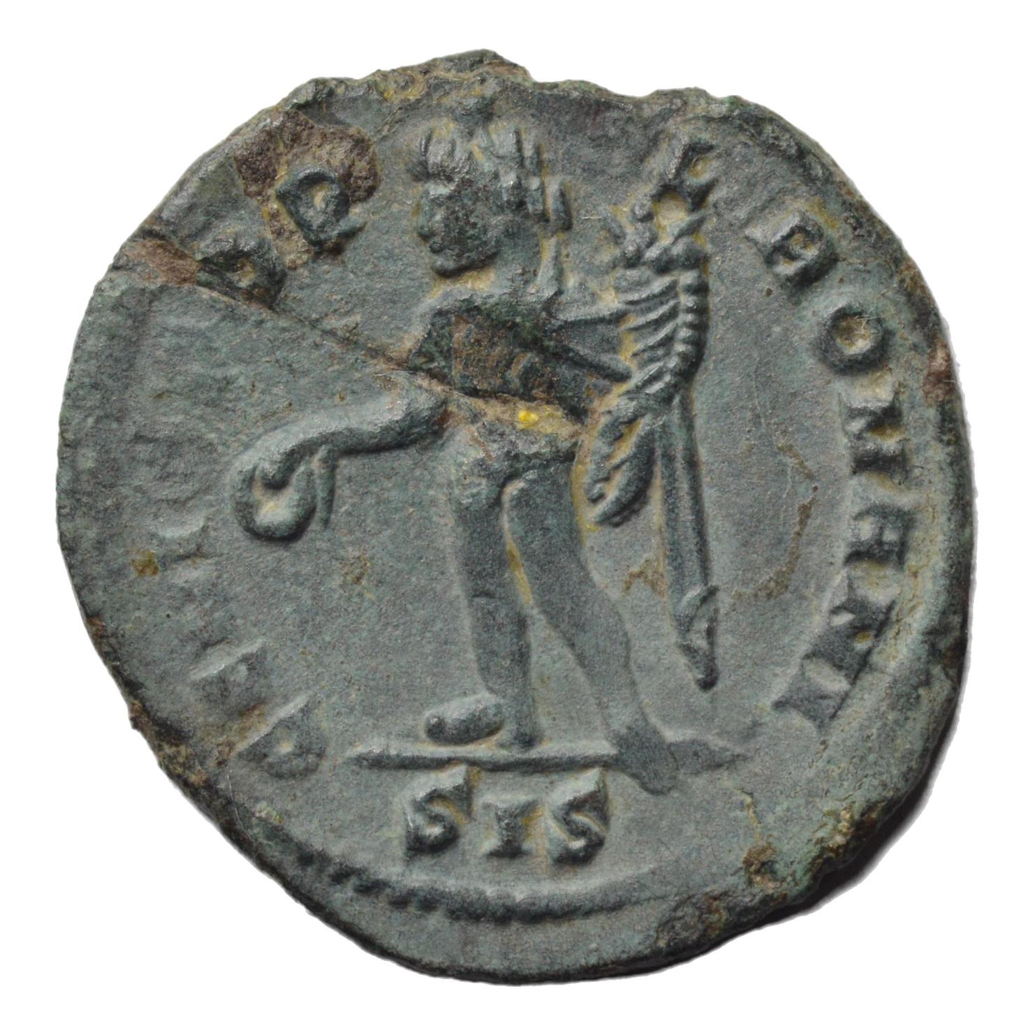 Severus II 306-302AD AE2 Follis. Genius. Siscia mint - Premium Ancient Coins - none