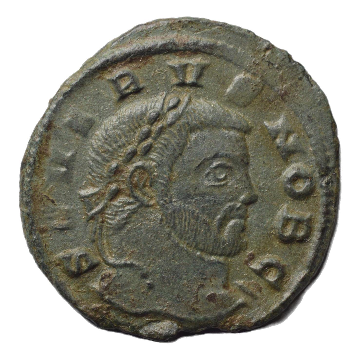 Severus II 306-302AD AE2 Follis. Genius. Siscia mint