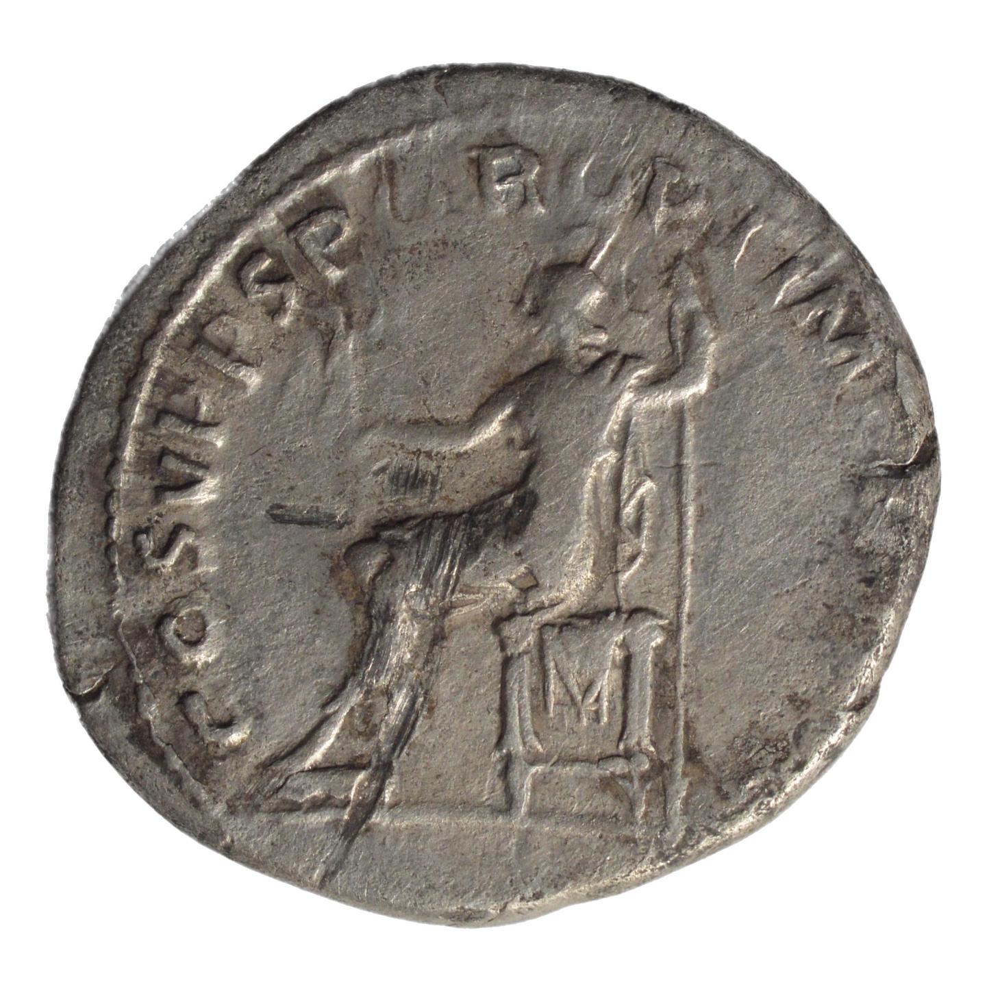 Trajan 98-117AD AR Denarius. Rome. Vesta - Premium Ancient Coins - denarius
