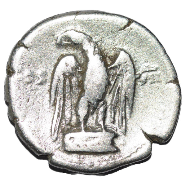 Vespasian 69-79AD AR Denarius. Rome. Eagle - alternate view