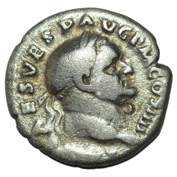 Vespasian 69-79AD AR Denarius. Rome.