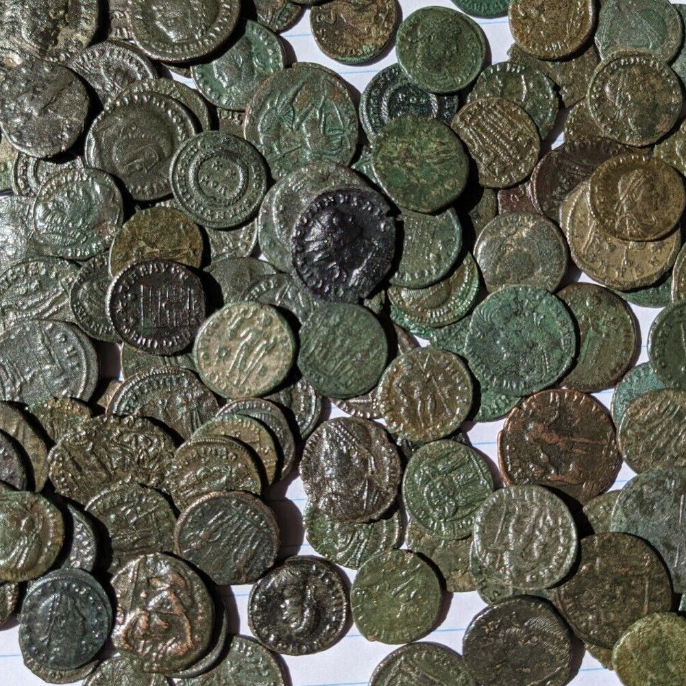 Cleaning Some Ancient Roman Coins 
