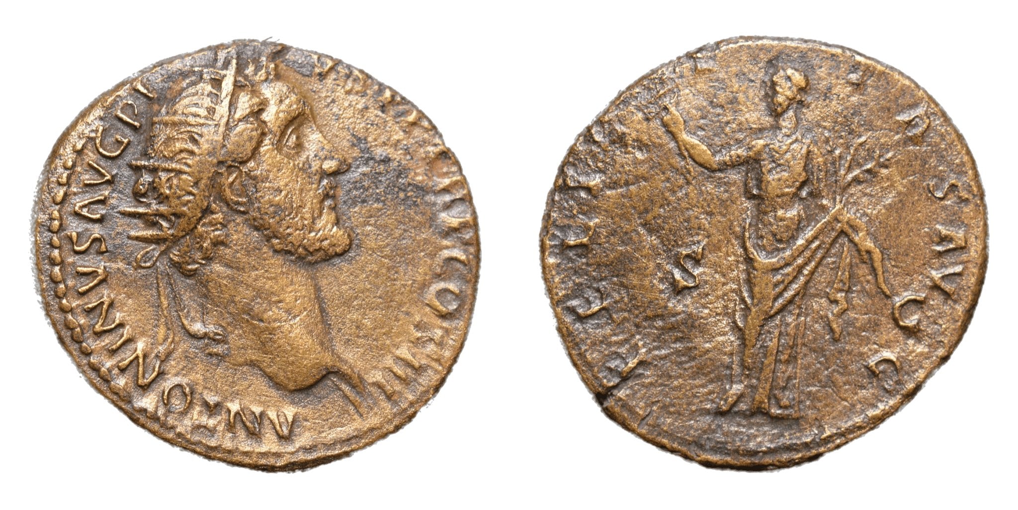 Antoninus Pius 138-161AD AE Dupondis - Felicitas - Premium Ancient Coins - Dupondis