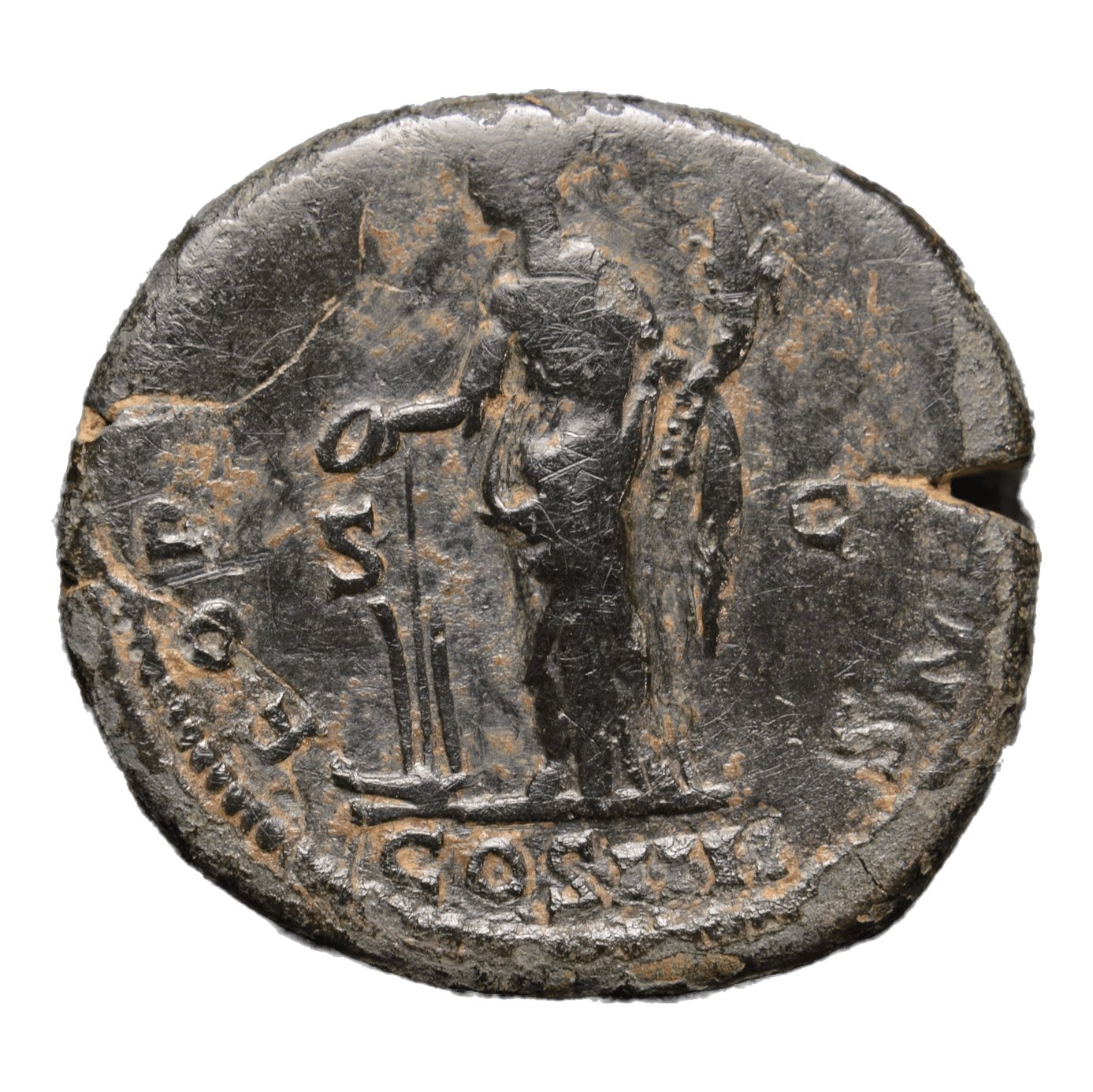 Antoninus Pius 138-161AD AE Sestertius - FORTVNA - Premium Ancient Coins - Sestertius
