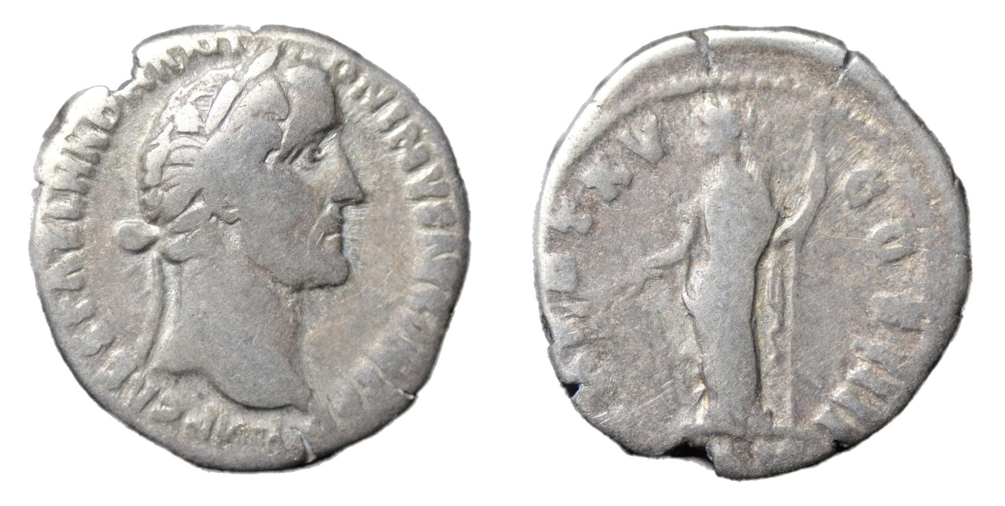 Antoninus Pius 138-161AD AR Denarius Rome. Pax - Premium Ancient Coins - denarius