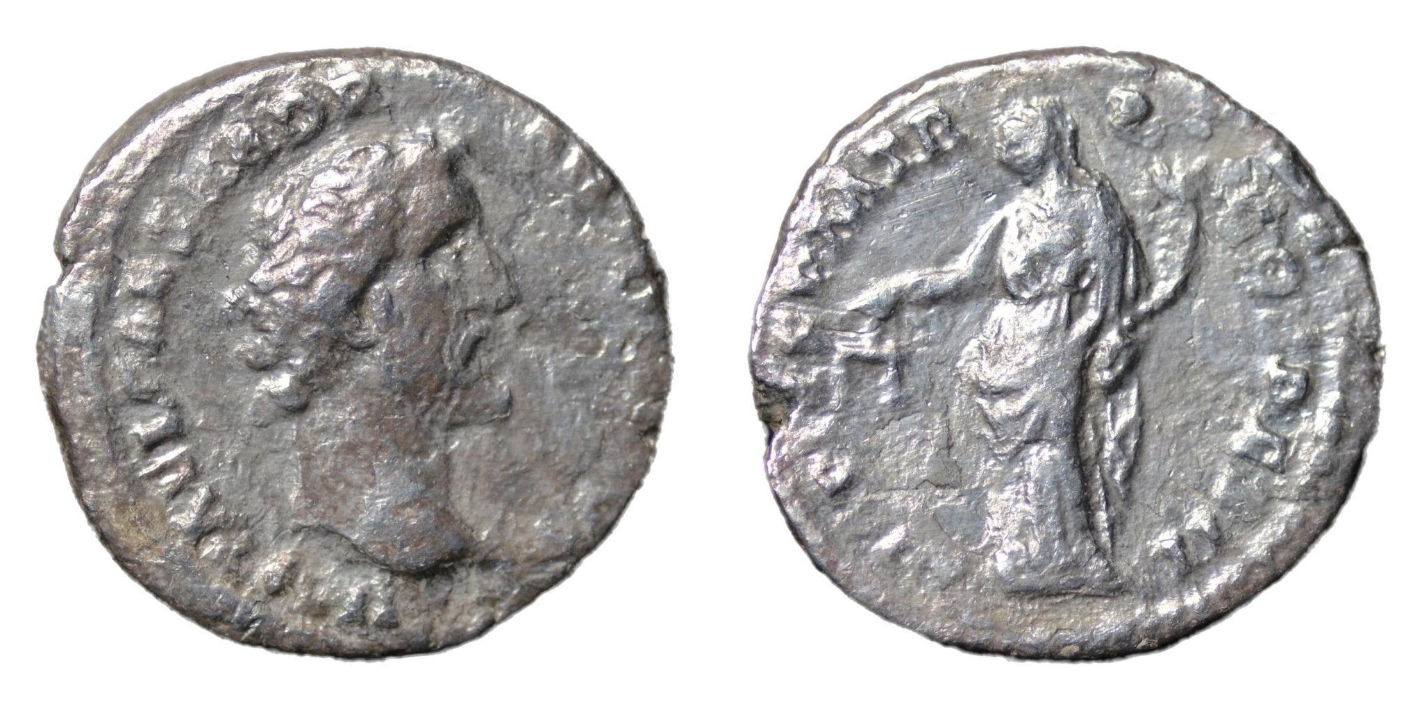 Antoninus Pius 138-161AD AR Denarius Rome. - Premium Ancient Coins - denarius