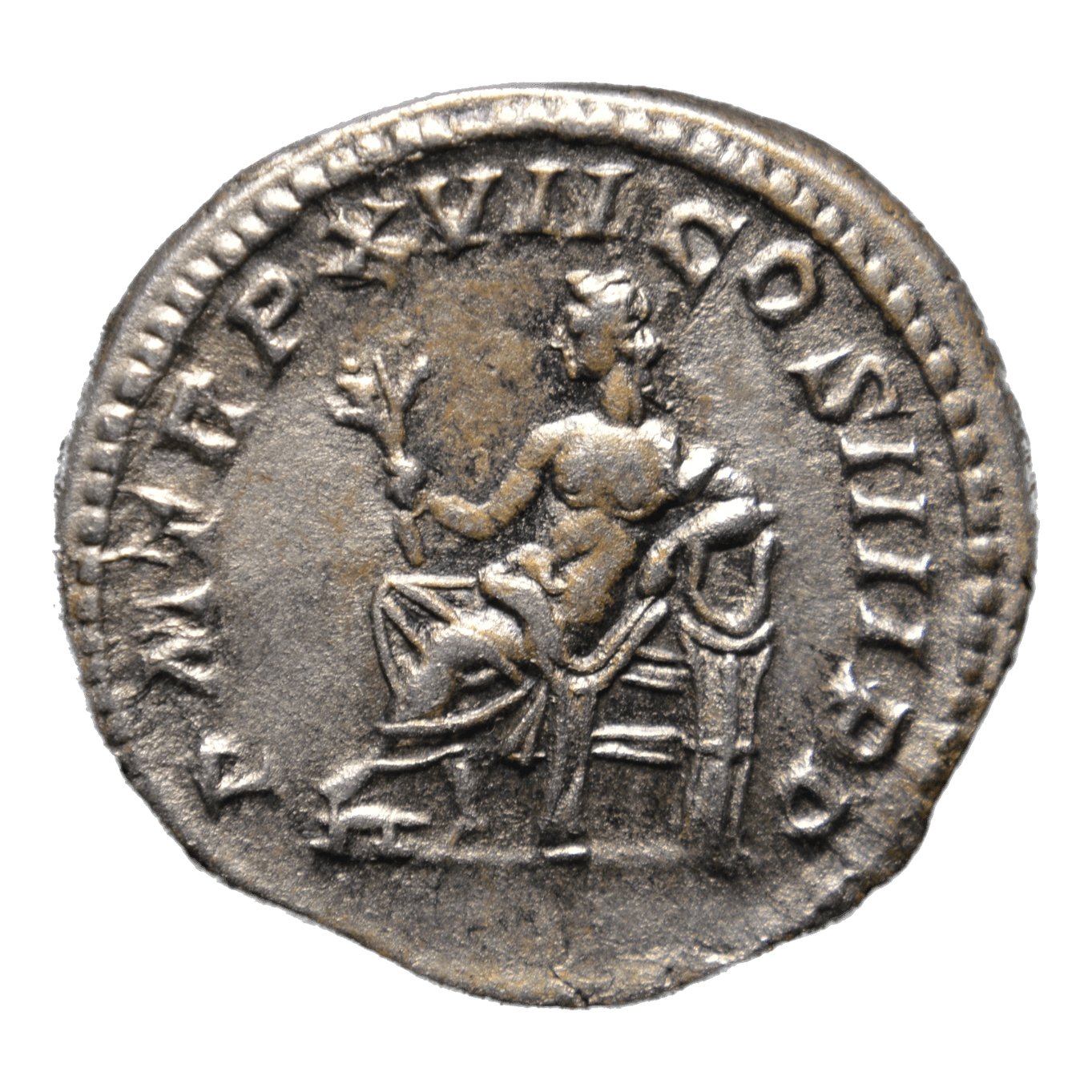 Caracalla 198-217AD AR Denarius Rome. Apollo Seated - Premium Ancient Coins - denarius