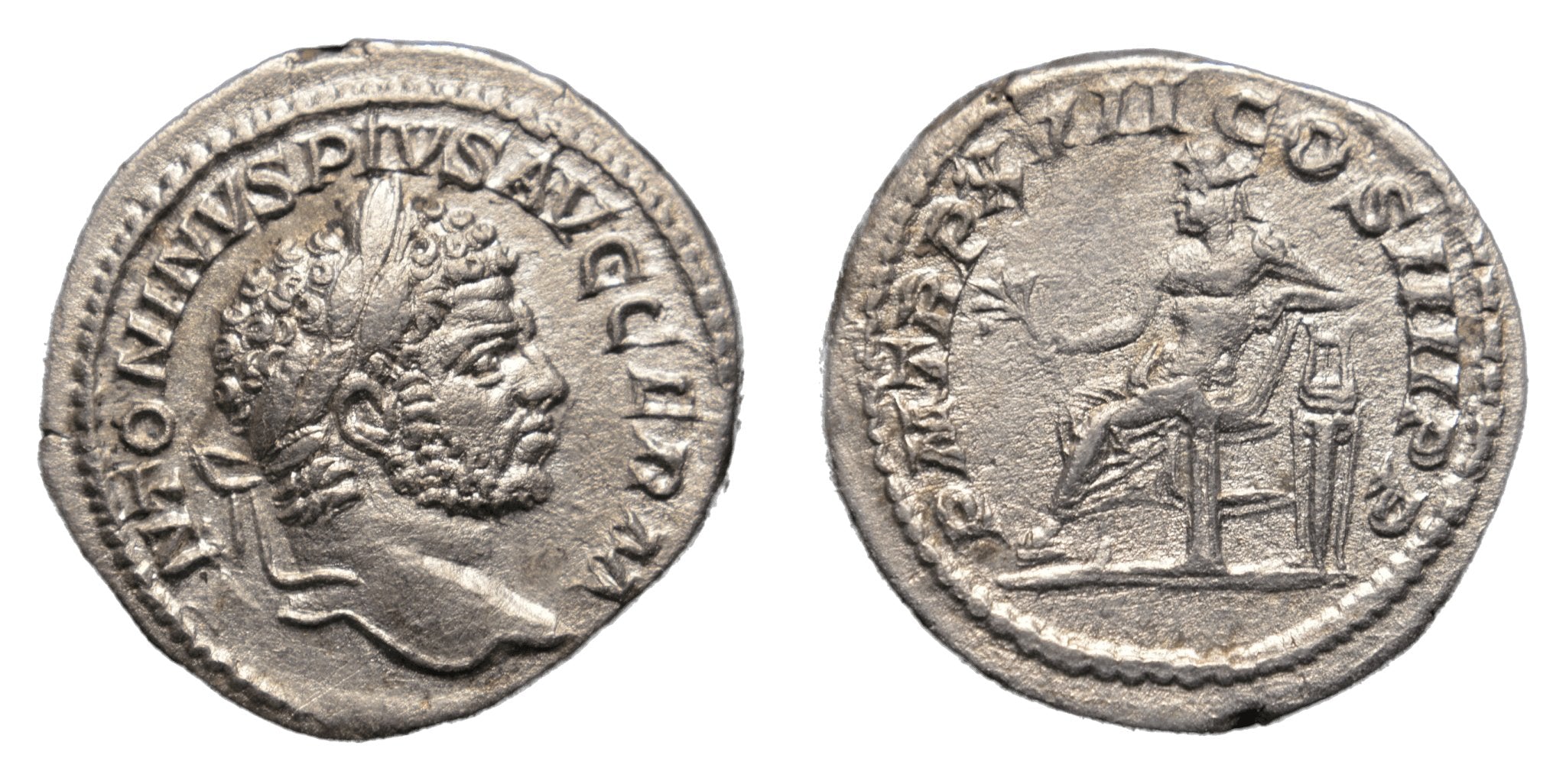 Caracalla 198-217AD AR Denarius Rome. Apollo - Premium Ancient Coins - denarius