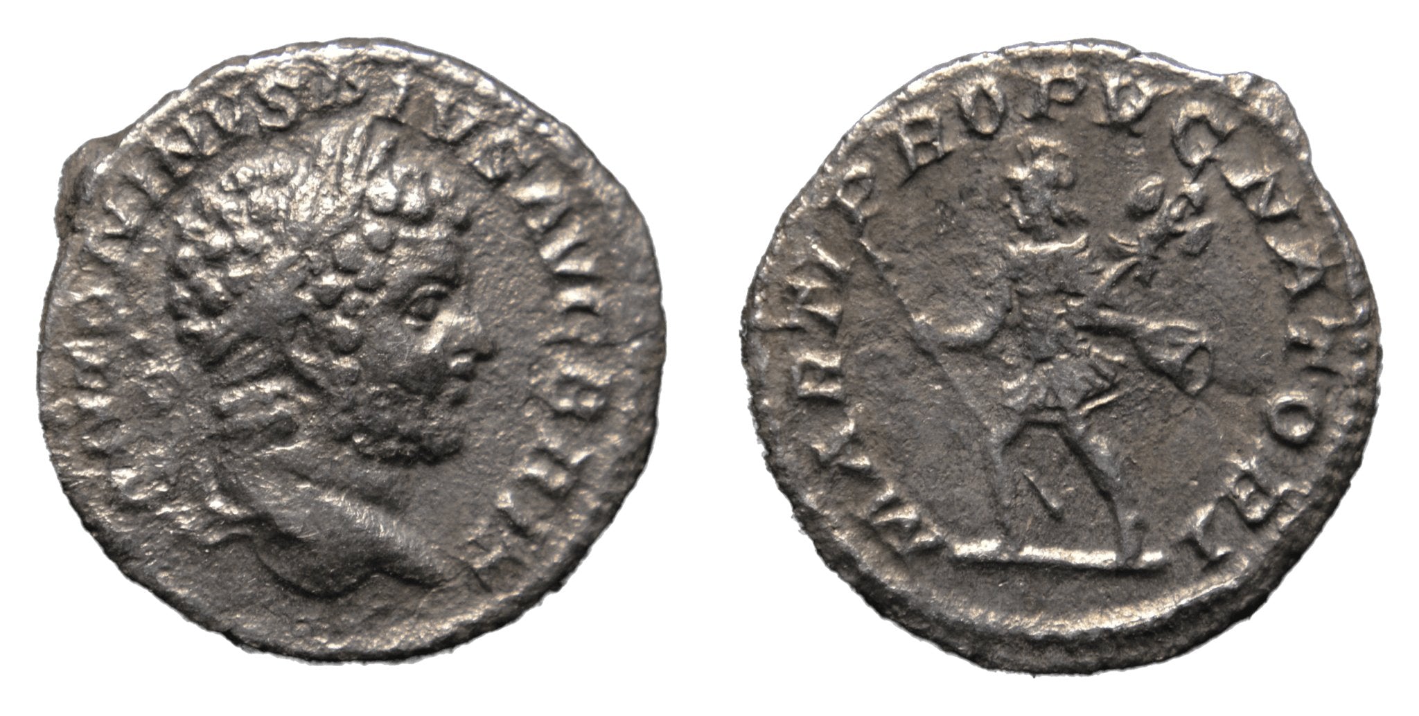 Caracalla 198-217AD AR Denarius Rome - Mars - Premium Ancient Coins - denarius