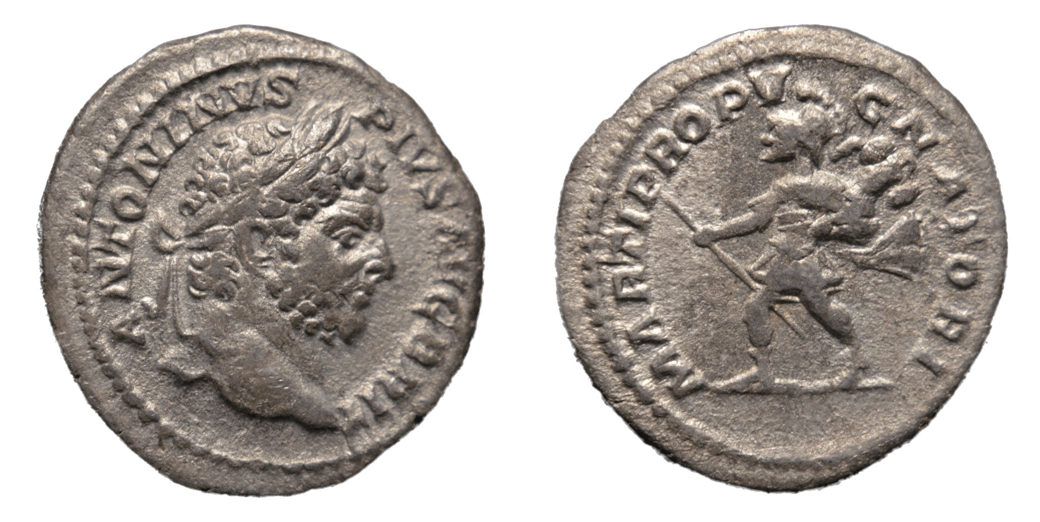 Caracalla 198-217AD AR Denarius Rome. Mars - Premium Ancient Coins - denarius