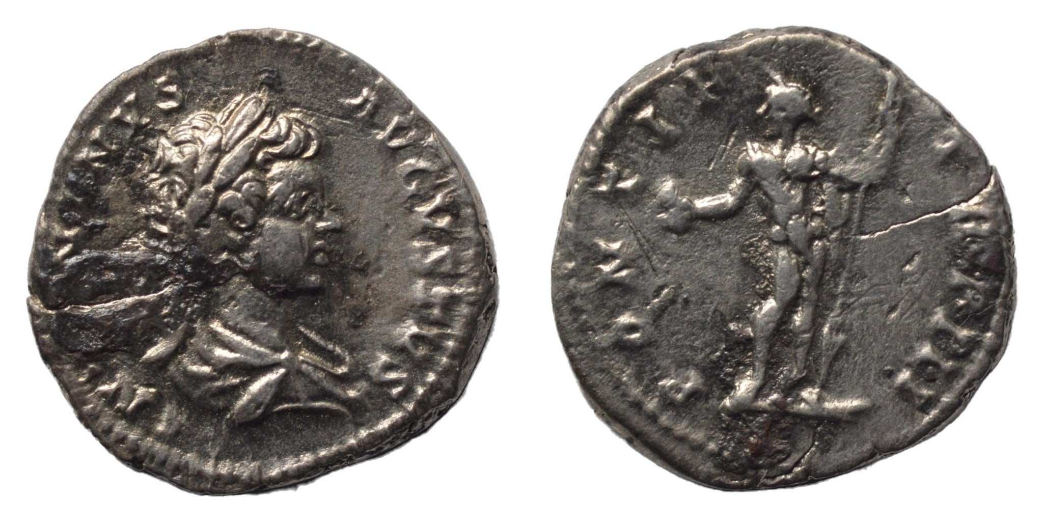 Caracalla 198-217AD AR Denarius Rome. Sol - Premium Ancient Coins - denarius