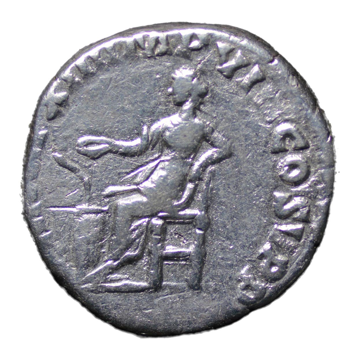 Commodus 177-192AD AR Denarius Rome. Salus - Premium Ancient Coins - denarius