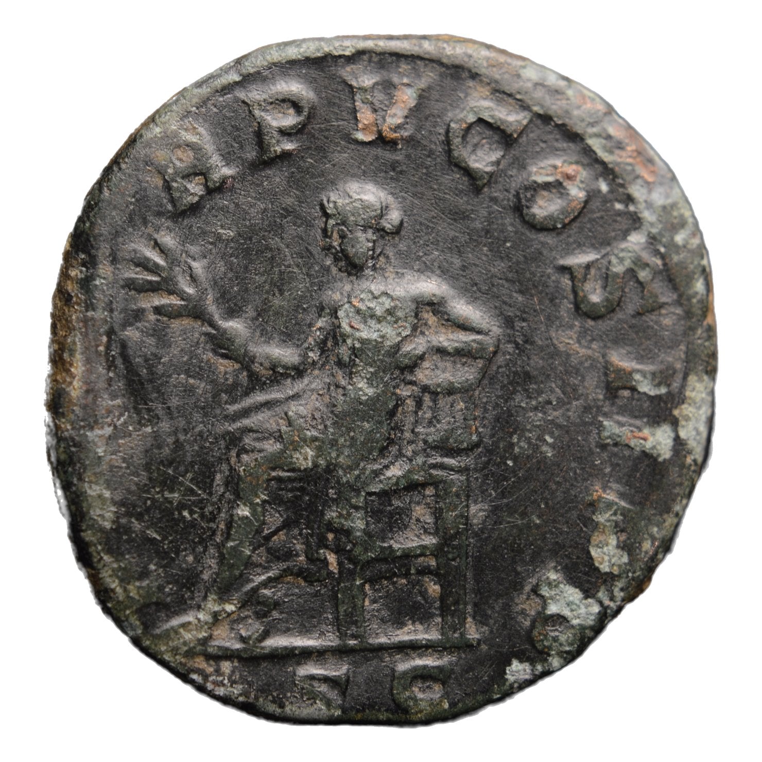 Gordian III 238-244AD AE Sestertius Rome - Apollo Seated - Premium Ancient Coins - Sestertius