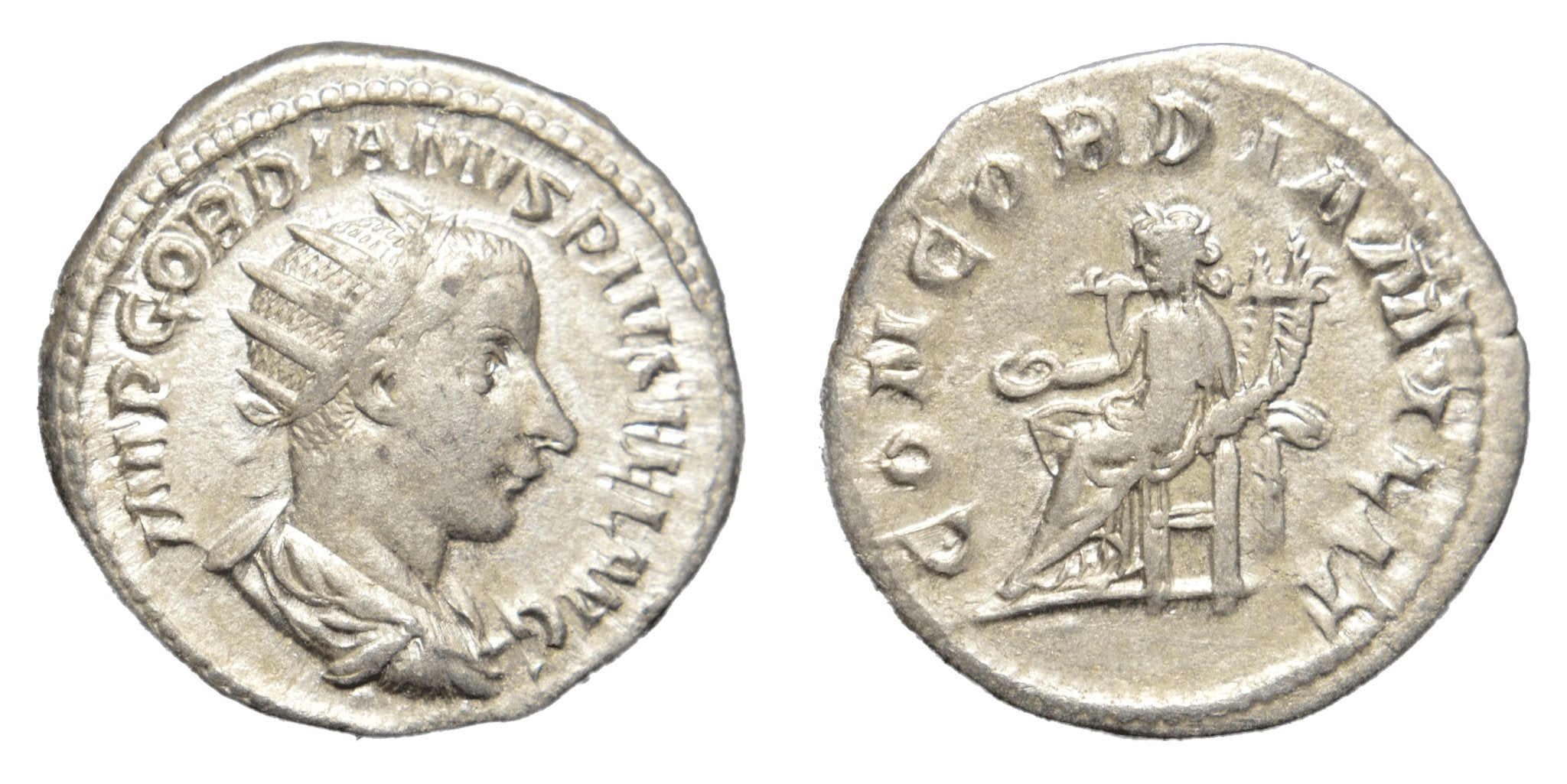 Gordian III 238-244AD AR Antoninianus Roman SILVER COIN - Concordia - Premium Ancient Coins - Antoninianus