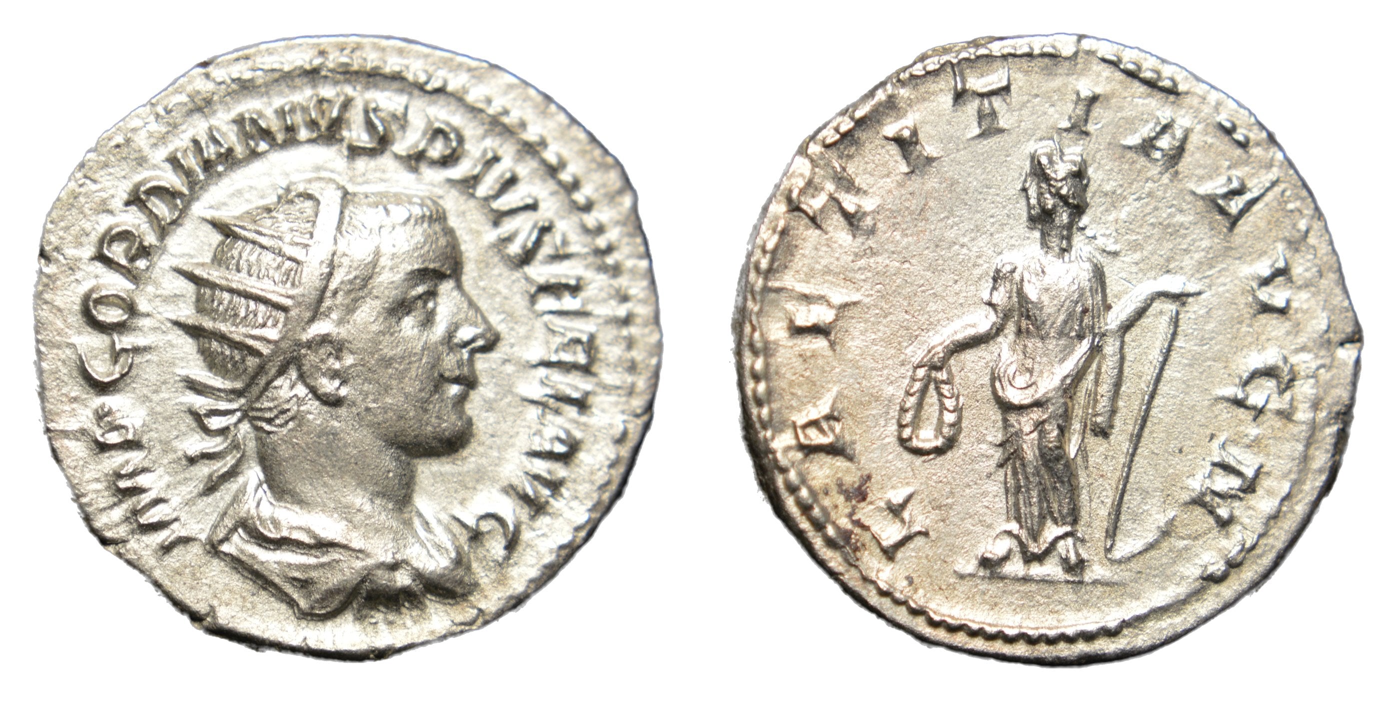 Gordian III 238-244AD AR Antoninianus Rome - LAETITIA AVG