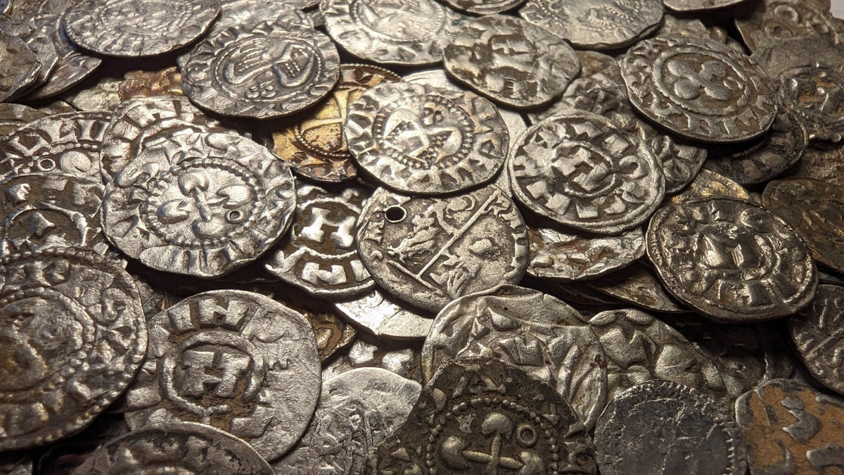 Rusty Coin Medieval Italy, Crusaders. 3 x Medieval Silver Coins. ~900-1200AD Lucca & Venic