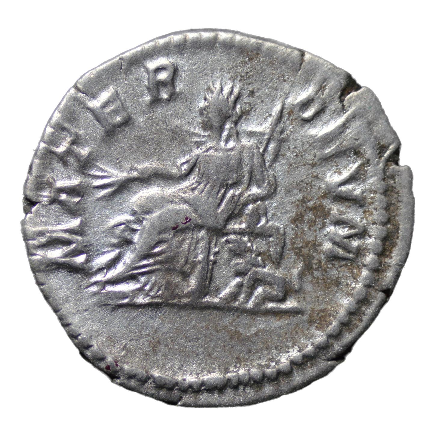 Julia Domna 196-211AD AR Denarius Rome. Cybele - Premium Ancient Coins - denarius