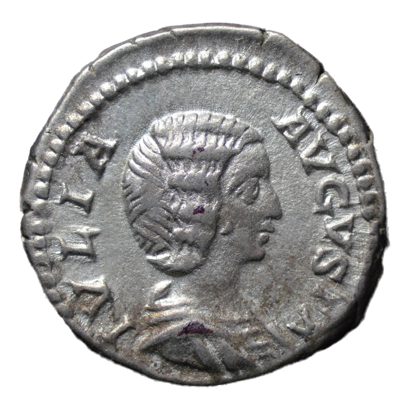 Julia Domna 196-211AD AR Denarius Rome. Cybele - Premium Ancient Coins - denarius