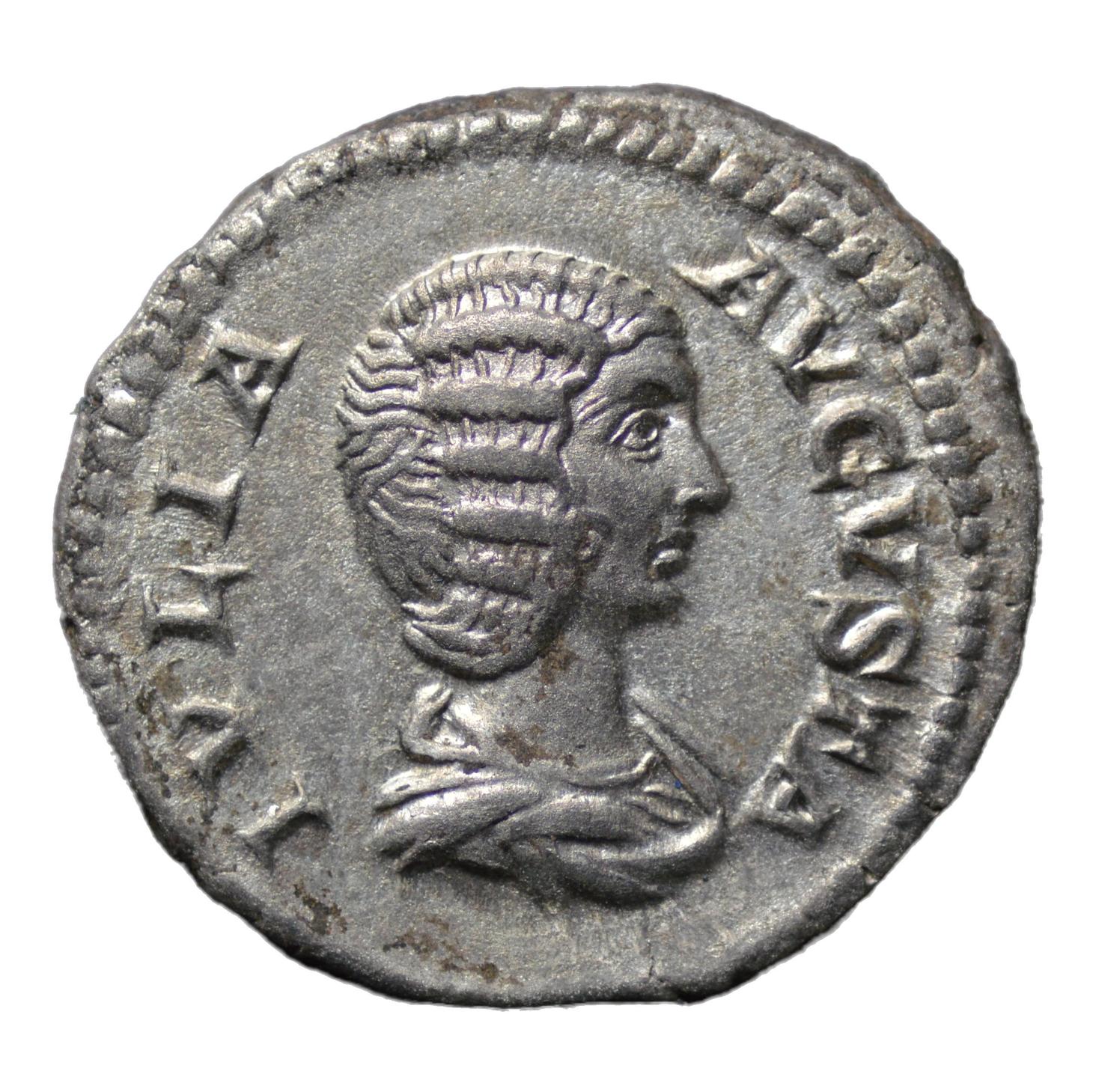 Julia Domna 196-211AD AR Denarius Rome. Fortuna - Premium Ancient Coins - denarius
