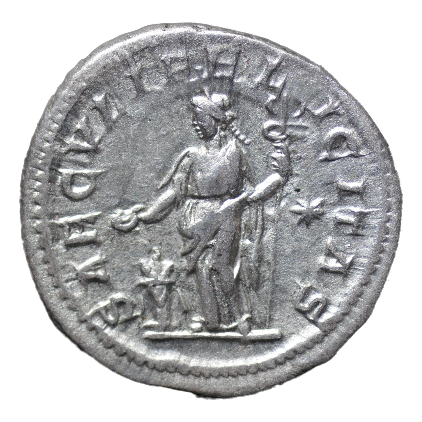 Julia Maesa 218-222AD AR Denarius Rome. Felicitas - Premium Ancient Coins - denarius