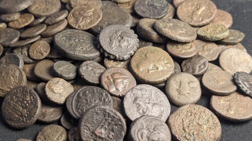 LOT OF 3 ANCIENT GREEK BRONZE COINS - CLEAN - GENUINE - BC - Premium Ancient Coins - Lot