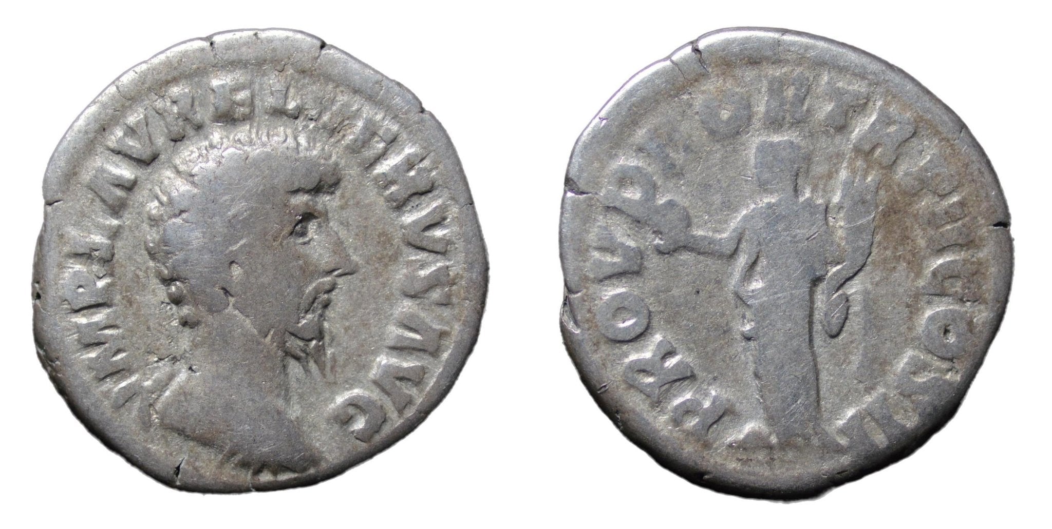 Lucius Verus 161-169AD. AR Denarius Rome. Providentia - Premium Ancient Coins - denarius