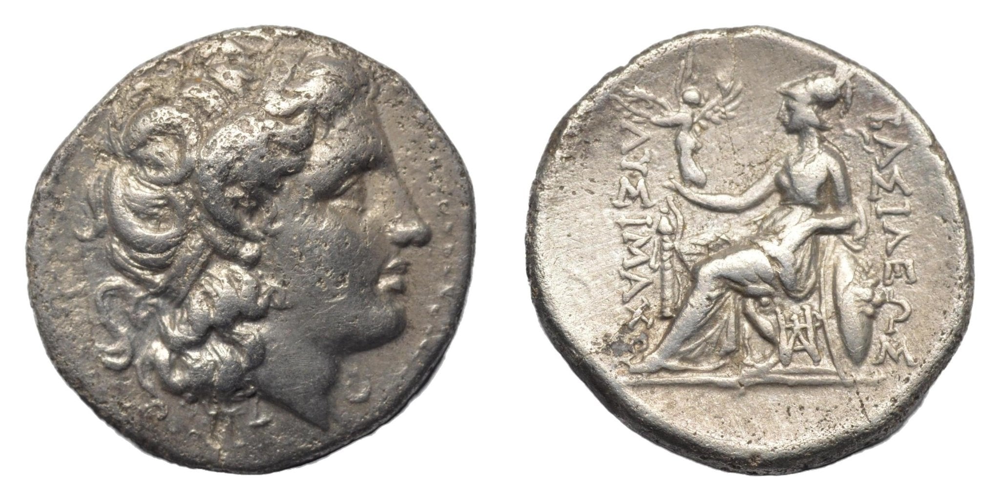 Lysimachos 305-281BC. King of Thrace. AR Drachm - Premium Ancient Coins - drachm