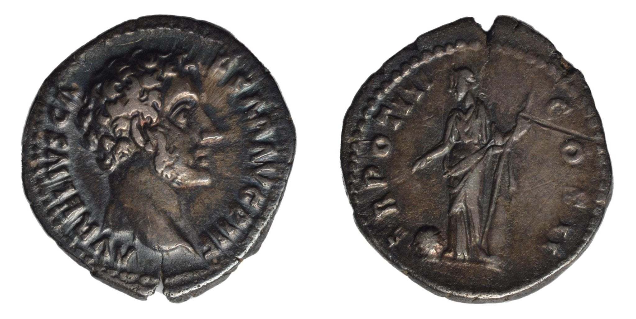 Marcus Aurelius 161-180AD AR Denarius. Rome. Providentia - Premium Ancient Coins - Denarius