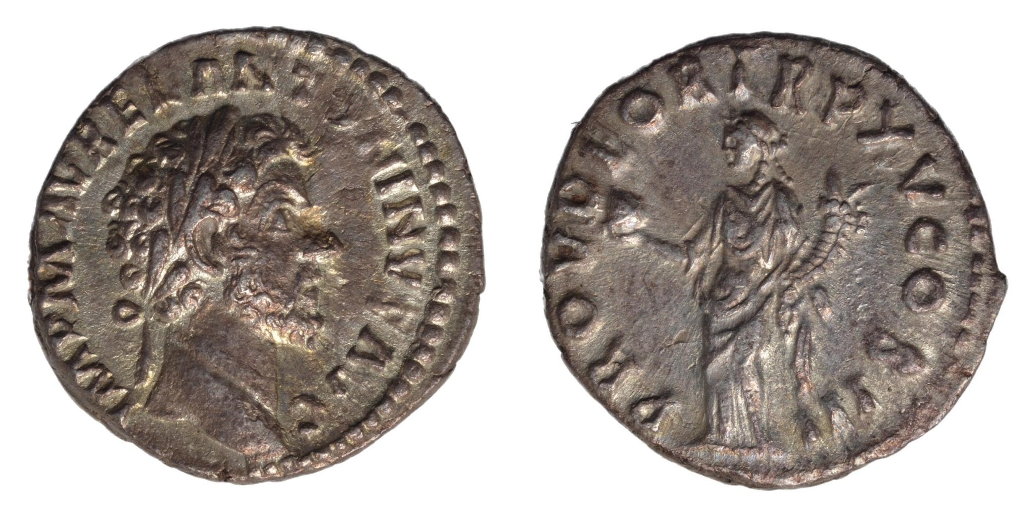 Marcus Aurelius 161-180AD AR Denarius. Rome. Providentia - Premium Ancient Coins - Denarius