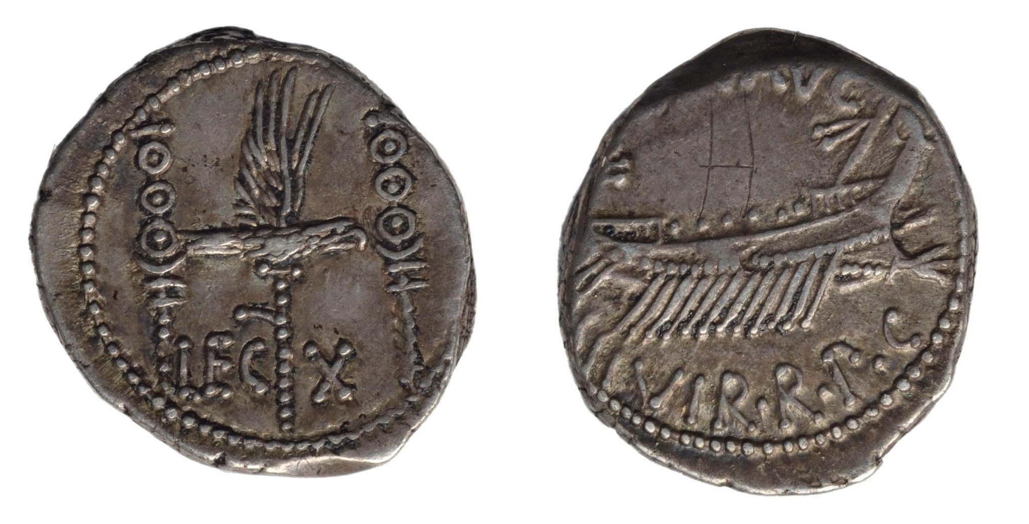 Mark Antony 44-30BC AR Denarius. Military Mint - Premium Ancient Coins - Denarius