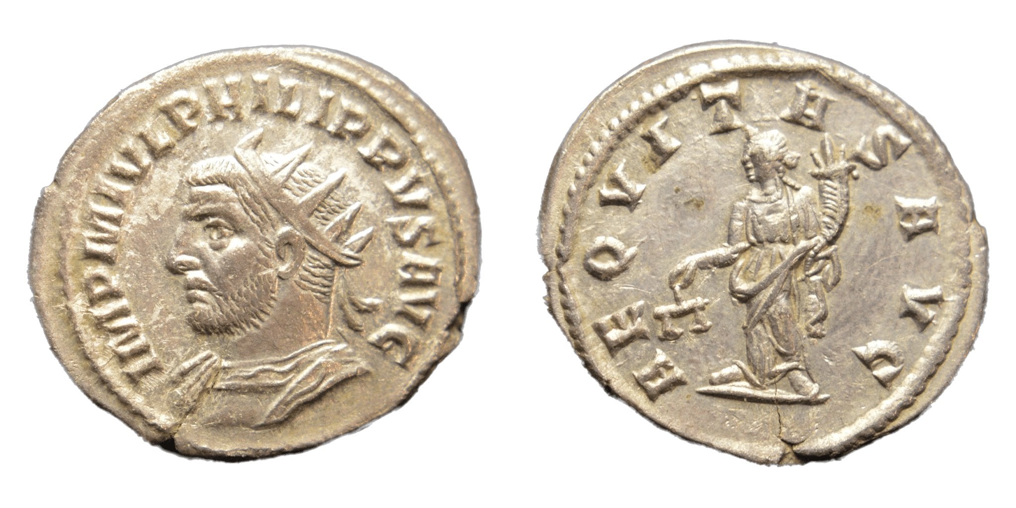 Philip I Arab 244-249AD AR Antoninianus Antioch Mint. AEQVITAS - Premium Ancient Coins - Antoninianus