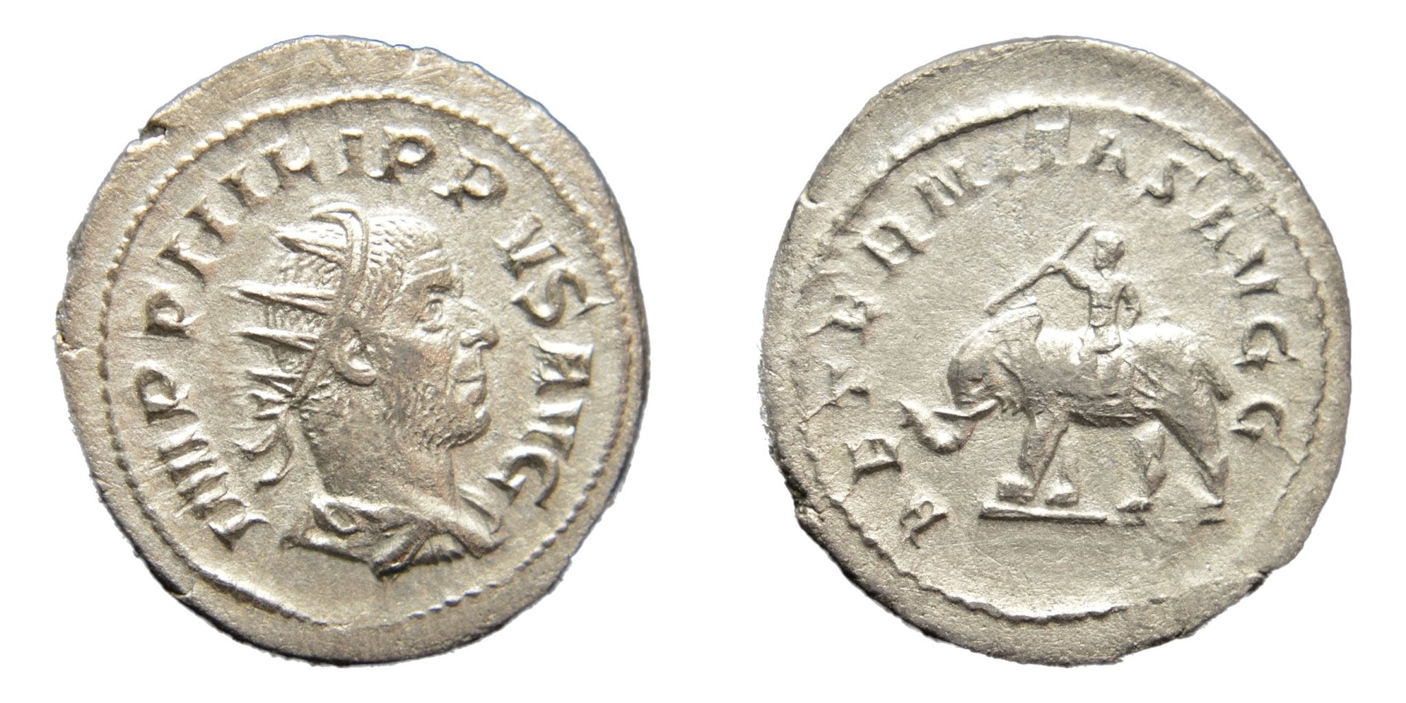 Philip I Arab 244-249AD AR Antoninianus Rome. Elephant - AETERNITAS - Premium Ancient Coins - Antoninianus