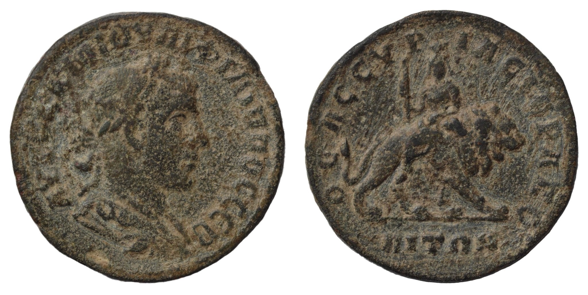 Philip II. 247-249AD. AE Bronze Provincial. Hierapolis. Lion - Premium Ancient Coins - none