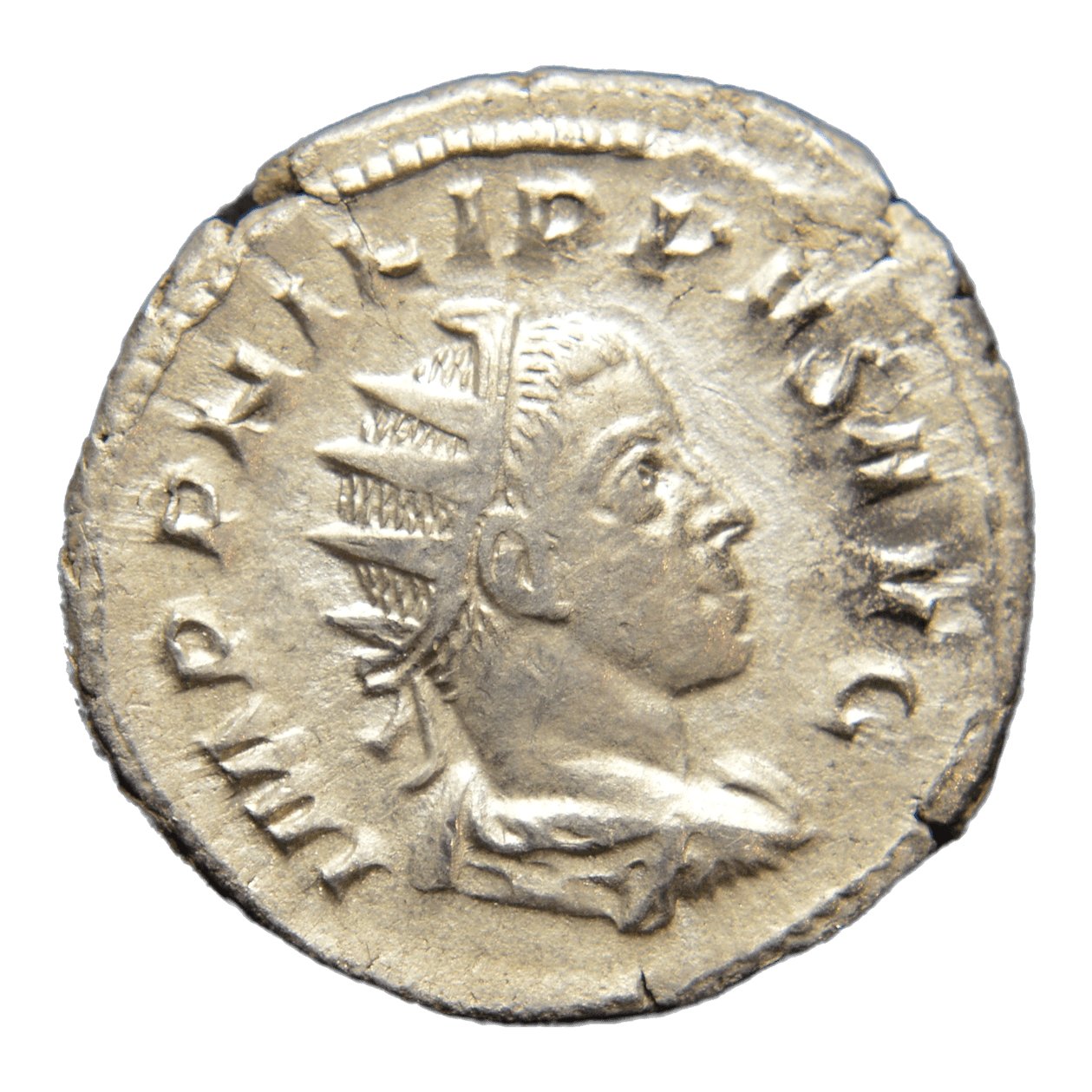 Philip II Arab 244-249AD AR Antoninianus Rome. PAX - Premium Ancient Coins - Antoninianus