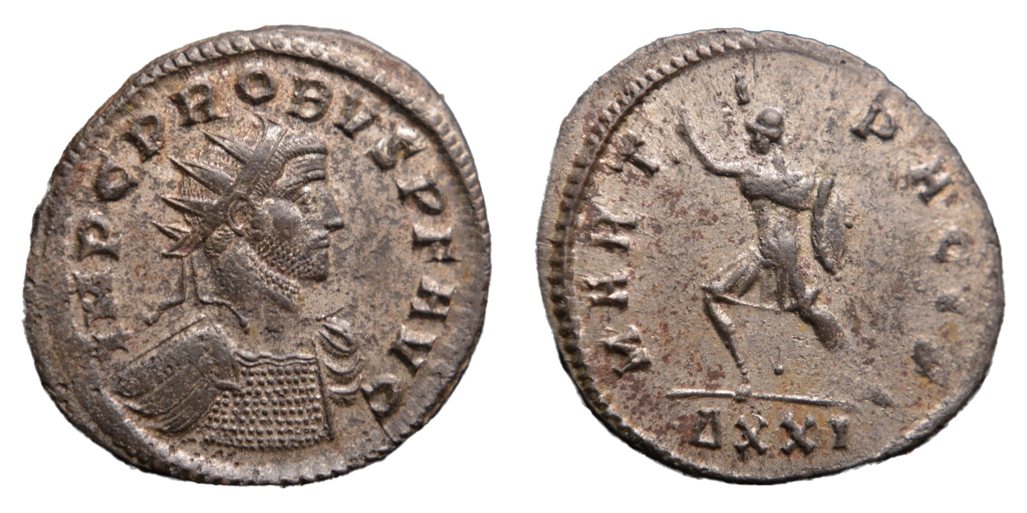Probus 276-282AD Silvered Antoninianus Ticinum. Mars. - Premium Ancient Coins - antoninianus