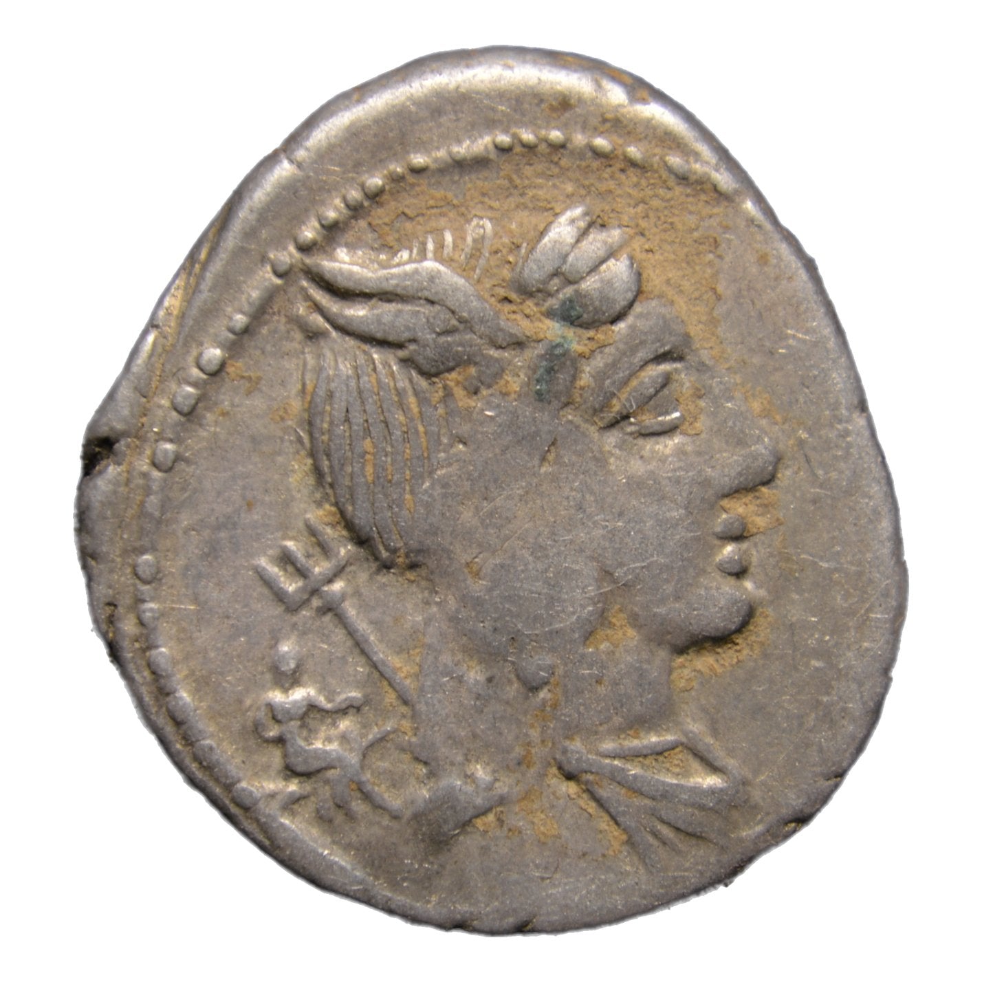 Republican. Lucius Julius Bursio. 85BC Rome. AR Denarius Neptune - Premium Ancient Coins - denarius
