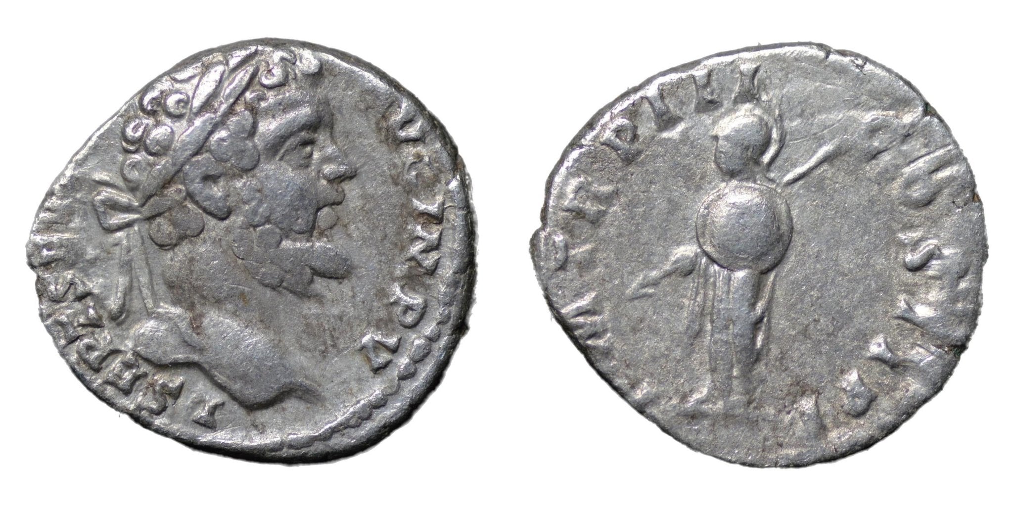 Septimius Severus 193-211AD AR Denarius Rome. Minerva - Premium Ancient Coins - denarius