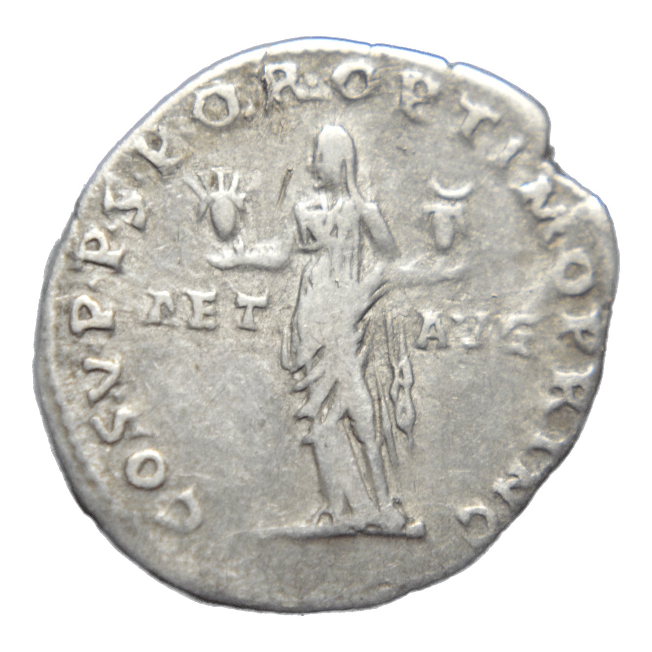 Trajan 98-117AD AE Denarius Rome - Aeternitas - Premium Ancient Coins - Denarius