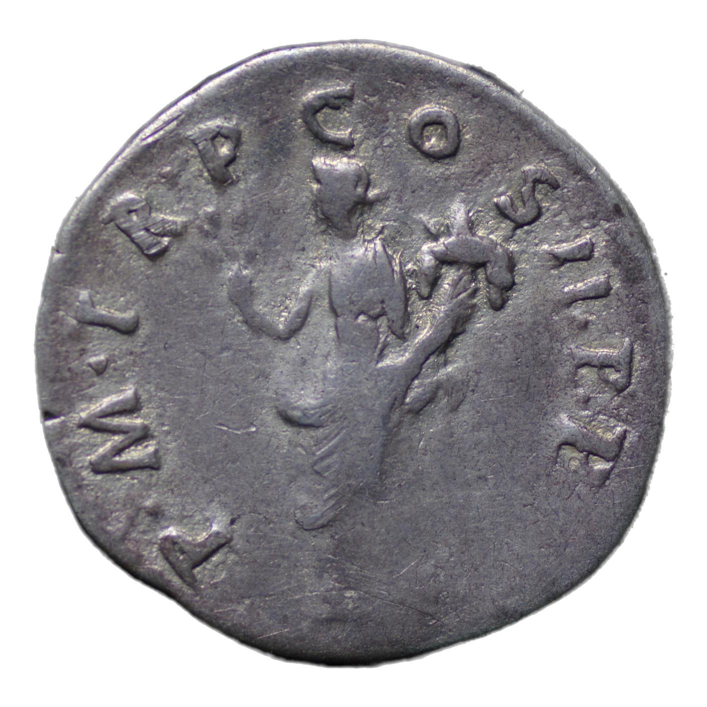 Trajan 98-117AD AR Denarius Rome. Pax Standing - Premium Ancient Coins - denarius